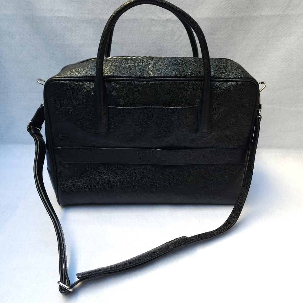 Tumi Black Pebbled Leather Bag - Picture 4 of 11